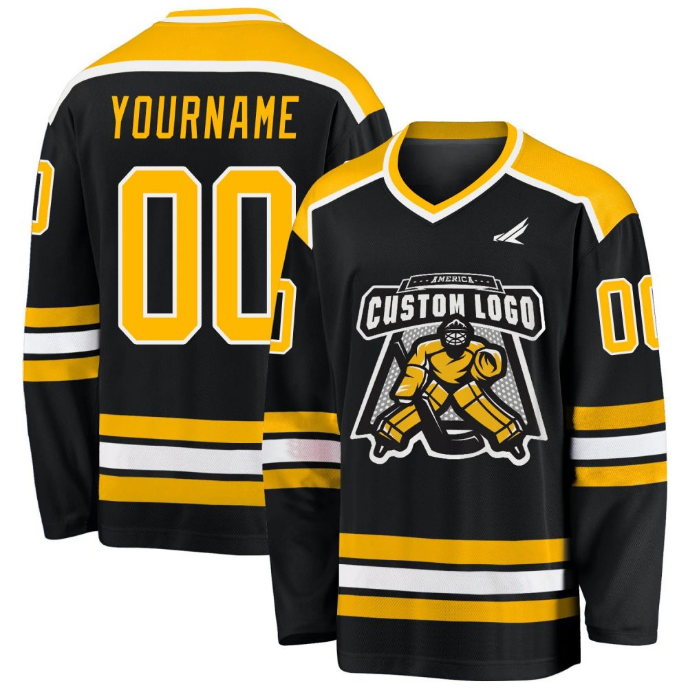 Custom Velocity White-Blue Hockey Jersey