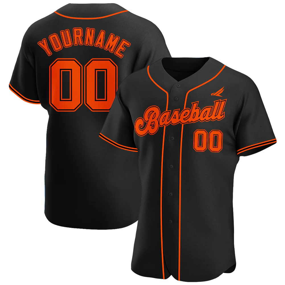 Custom Turbo Orange-Purple Baseball Jersey