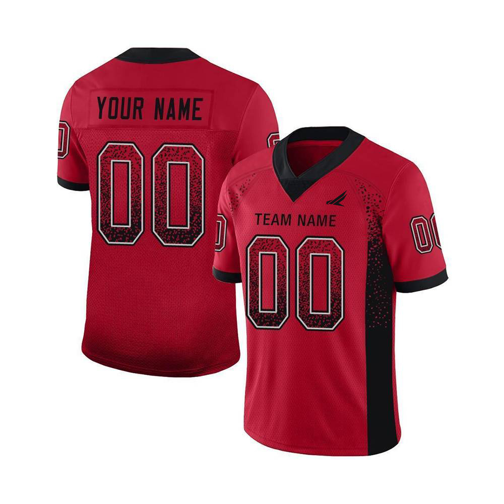 Custom Retro Black Yellow Football Jersey