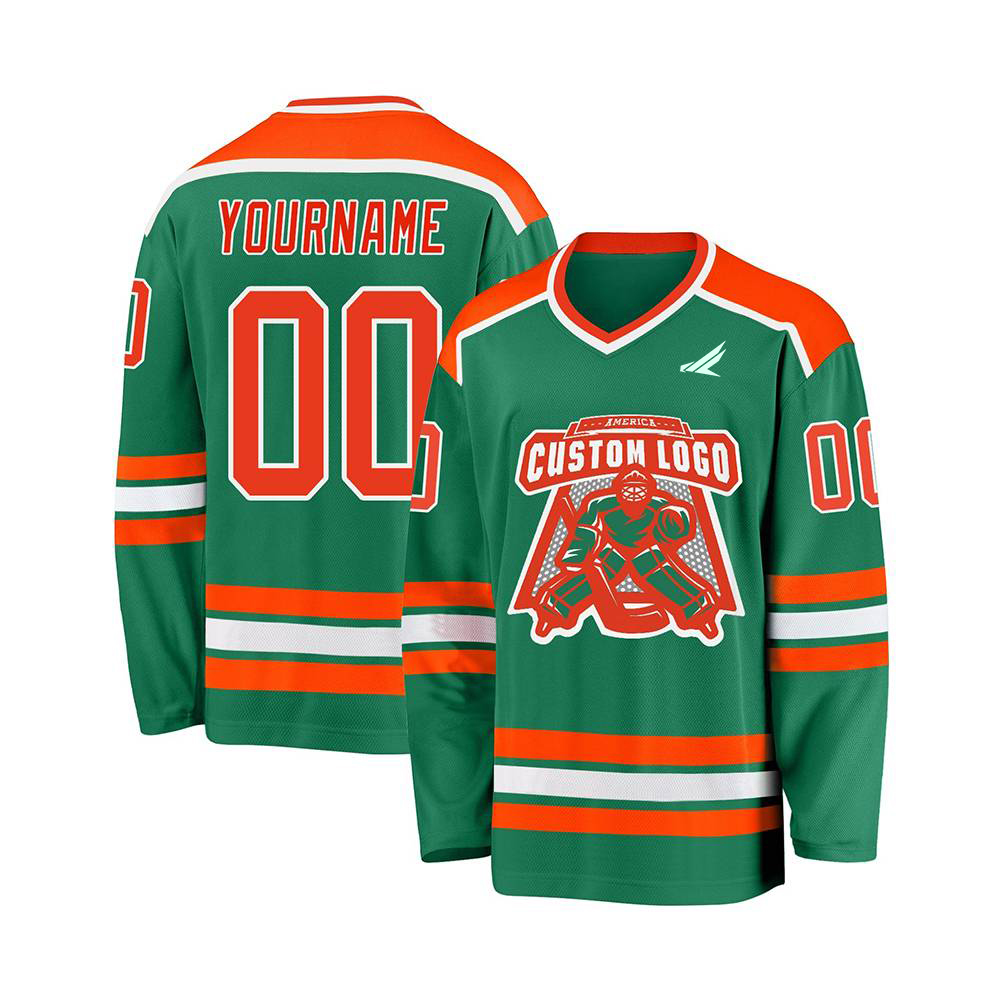 Custom Black-Red Hockey Jersey