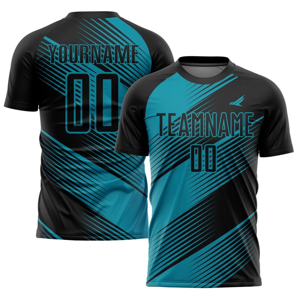 Custom Red-Black Sublimation Fade Fashion Soccer Jersey